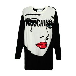 NWOT Moschino Couture Crying Girl Virgin Wool Sweater